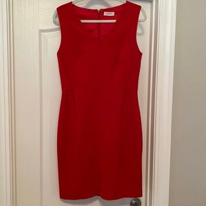 Gorgeous red Calvin Klein dress- very flattering!